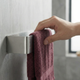 Adhesive Towel Bar – 3M Mount, Brushed Stainless Steel Wall Rack for Bathroom & Kitchen