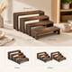 Stackable Wooden Riser Stand Set – Tiered Display for Vendor Events Cupcakes and Decor