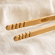 Bamboo Food Tongs Set of 2 – Kitchen Tongs for Toast Bread Tea Sugar Salad