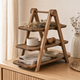 3 Tier Wooden Serving Stand – Tiered Tray Dessert Display for Parties and Entertaining