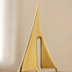 Sailboat Sculpture – Gold or Bronze Zinc Alloy Desk Ornament Modern Home Decor