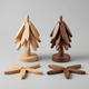 Wooden Tree Coaster Set with Stand – Heat Resistant Drink Coasters for Coffee Table