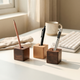 Wooden Pen Holder – Minimalist Desk Organizer for Office Supplies, Stationery Storage, Home Decor
