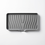 Silicone Soap Tray with Drain Spout – Self-Draining Dish for Kitchen and Bathroom Countertops