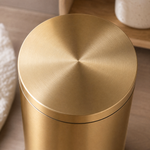 Gold Step Bin 5L – Champagne Steel Pedal Trash Can for Bathroom or Kitchen
