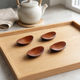 Wooden Chopstick Rest Set – Bamboo Utensil Holder Japanese Table Decor, Set of 5