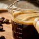75ml Glass Espresso Measuring Cup – Heat Resistant Borosilicate Glass with Wooden Handle