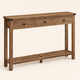 Console Table with Drawers – Narrow Entryway Storage Shelf, Wood Hallway Accent Furniture
