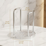 Gold Luxury Paper Cup Dispenser – Acrylic Cup Holder for Kitchen, Office & Coffee Stations