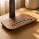Wooden Headphone Stand – Aluminum Frame, Pen Slot, Desk Organizer for Home Office
