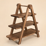 3 Tier Wooden Serving Stand – Tiered Tray Dessert Display for Parties and Entertaining