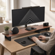 Monitor Stand with Side Shelf – Desk Organizer Screen Riser Ergonomic Office Storage