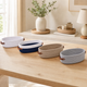 Oval Woven Storage Basket – Bathroom Organizer Toilet Paper Holder Desk Tray