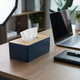 Bamboo Lid Tissue Box Cover – Modern Tissue Holder for Bathroom, Vanity, Living Room & Desk