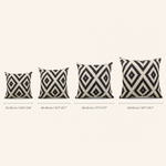 Geometric Throw Pillow Cover – Linen Cotton Cushion Cover for Sofa Bed or Chair