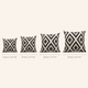 Geometric Throw Pillow Cover – Linen Cotton Cushion Cover for Sofa Bed or Chair