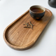 Wooden Serving Tray – Minimal Wood Display Tray for Dining & Coffee Tables