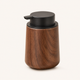 Wood Grain Foam Soap Dispenser – Refillable Pump Bottle for Bathroom Kitchen Decor