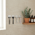 Adhesive Razor Hook – No Drill Shower Razor Holder, Rust Resistant Bathroom Organizer