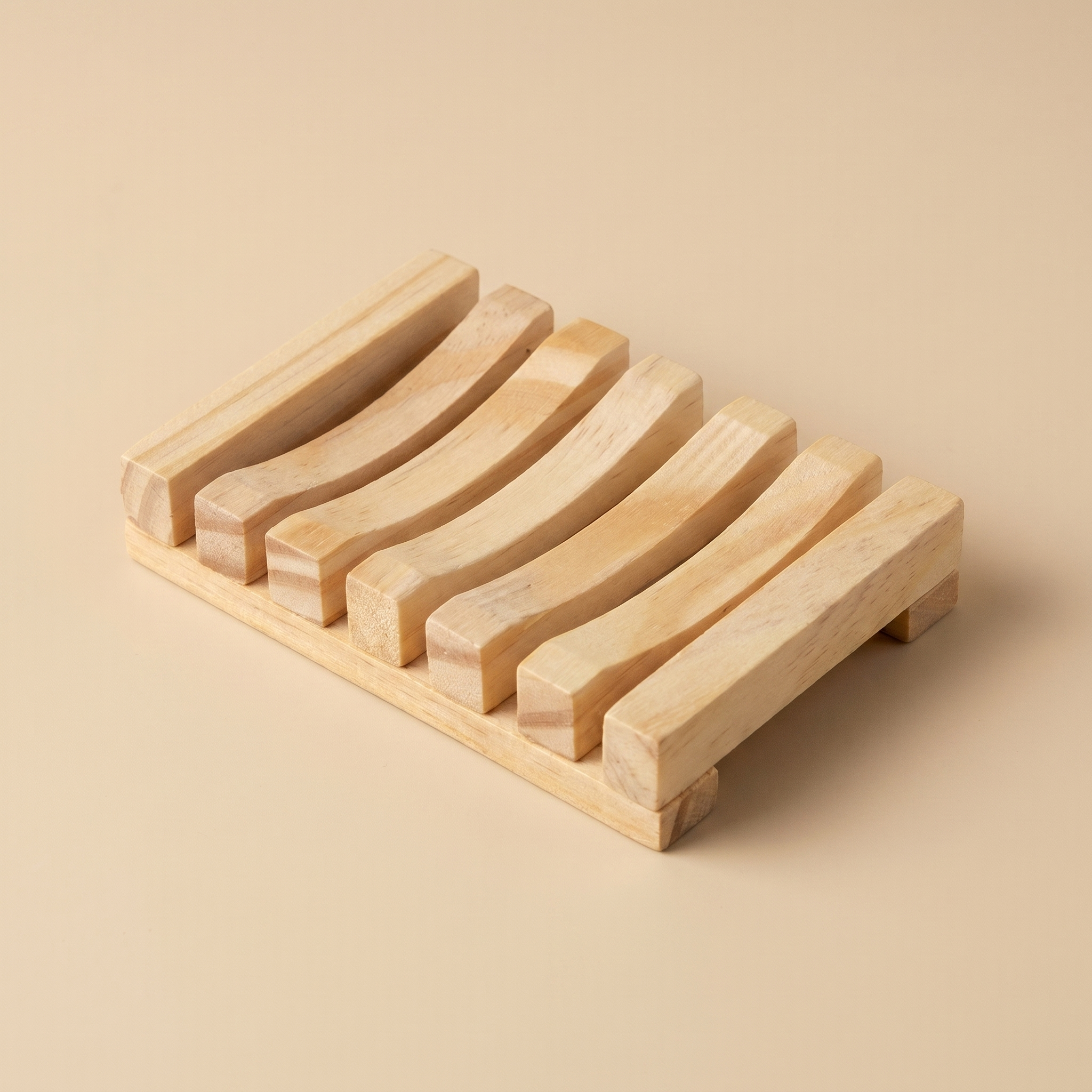 Bamboo Soap Dish – Draining Slat Design for Bathroom, Kitchen, Shower, Natural Wood Soap Holder