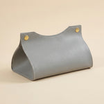Leather Tissue Holder – Compact Napkin Dispenser for Coffee Table Desk Bathroom Car Storage