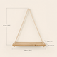 Wood Rope Hanging Wall Shelf – Pine Floating Shelves for Plants Home Decor Display