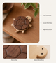 Turtle Wood Coaster – Black Walnut Drink Mat Table Protector Desk Decor Gift
