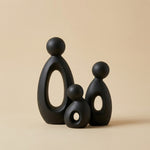 Abstract Family Figurine Set – Modern Minimalist Sculpture Home Decor Living Room Shelf Accent