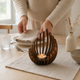 Wooden Lotus Candle Holder – Hand-Assembled Tealight Centerpiece for Table Home Decor