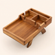 Wood Sofa Armrest Tray Table – Cup Holder Remote Organizer Couch Side Caddy