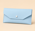 Slim Cash Envelope Wallet – PU Leather Snap Pouch Budget Organizer Women Purse