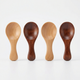 Mini Wooden Spoons Set of 4 – Natural & Dark Wood, for Spices and Condiments