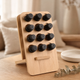 Bamboo Essential Oil Rack – 12 Bottle Display Stand Desk Organizer Natural Wood