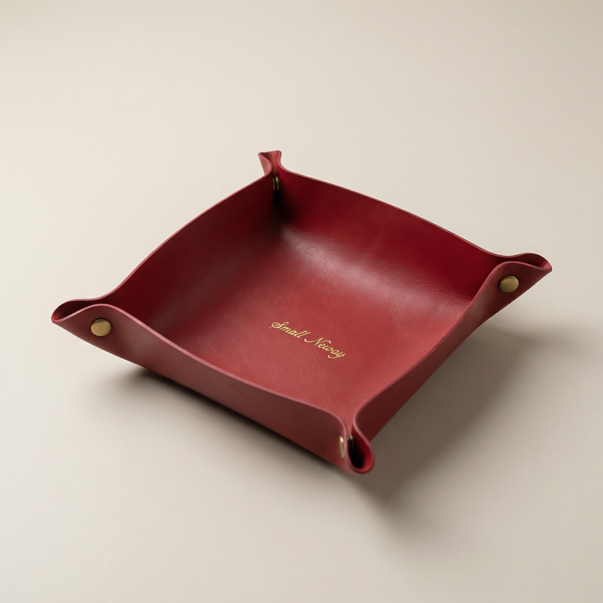 Nordic Style Leather Tray – Minimalist Accessory Organizer for Jewelry & Cosmetics for Modern Home Storage