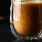 Double Wall Glass Coffee Mug – Heat Resistant Borosilicate Latte Cup, Clear Minimalist Drinkware