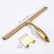 Gold Stainless Steel Shower Squeegee – Modern Silicone Water Wiper for Bathroom Glass Surfaces