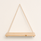 Wood Rope Hanging Wall Shelf – Pine Floating Shelves for Plants Home Decor Display