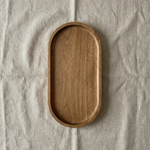 Wooden Serving Tray – Minimal Wood Display Tray for Dining & Coffee Tables