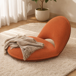 Floor Lounger Chair with Backrest – Foldable Cushion Seat for Reading and Relaxing