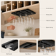 Under Cabinet Wine Glass Holder – No Drill Stemware Rack for Kitchen Bar