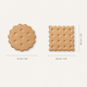 Wooden Biscuit Coaster – Cute Cookie Shape Desk Pad, Housewarming or Birthday Gift