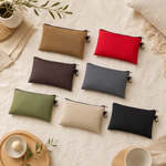 Canvas Zipper Pouch – Document Organizer Bag for Office School Travel Storage
