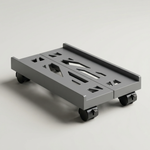 Adjustable Mobile CPU Stand – Rolling Tower Holder with Ventilation and Brake Wheels for Office