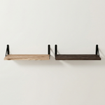 Wall Mounted Shelf with Brackets - Floating Wood Display for Living Room, Bedroom & Decor