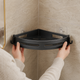 Corner Shower Caddy – No Drill Adhesive Bathroom Shelf Storage Rack Organizer