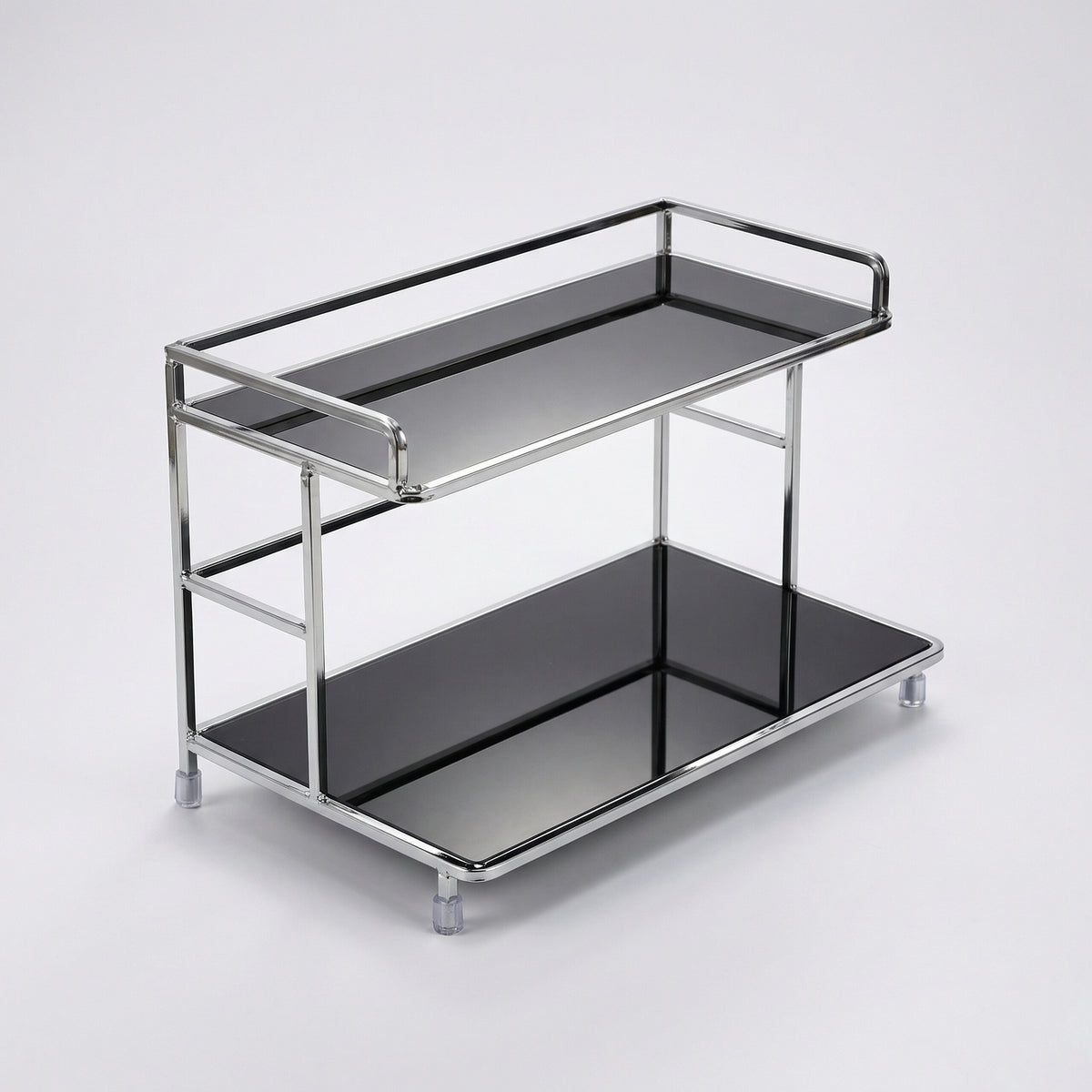 Countertop Organizer – Double Layer Iron and Acrylic Rack for Desk Bathroom Kitchen Entryway