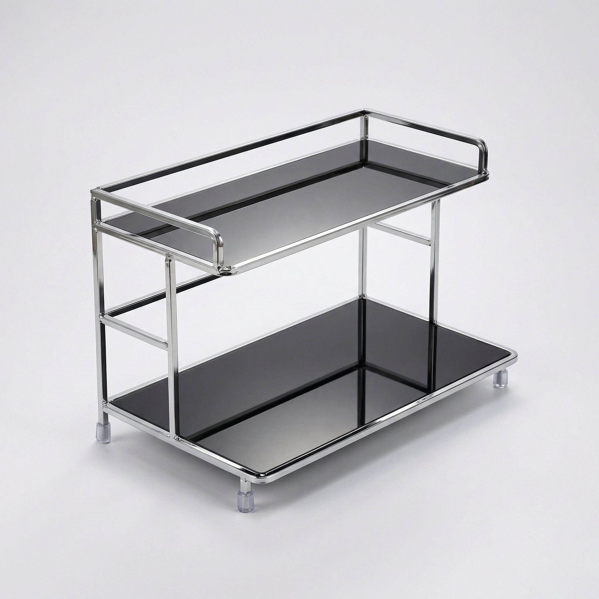 Countertop Organizer – Double Layer Iron and Acrylic Rack for Desk Bathroom Kitchen Entryway