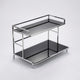 Countertop Organizer – Double Layer Iron and Acrylic Rack for Desk Bathroom Kitchen Entryway