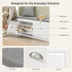 Shoe Storage Bench with Cushion – 2 Flip Drawers Entryway Seat White Hallway
