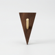 Modern Wooden Wall Hook – Self Adhesive Storage Hook with Angled Brass Peg for Home